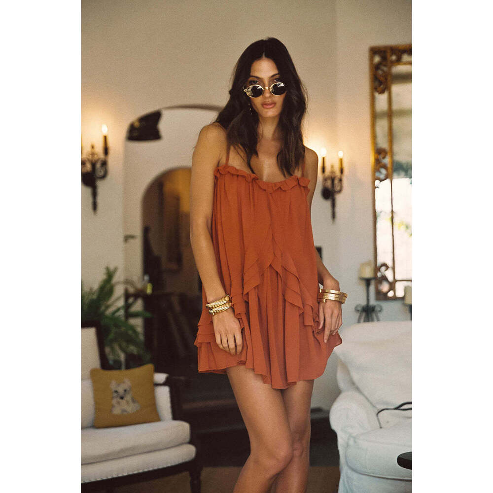 12th Tribe Rust Mini Dress
